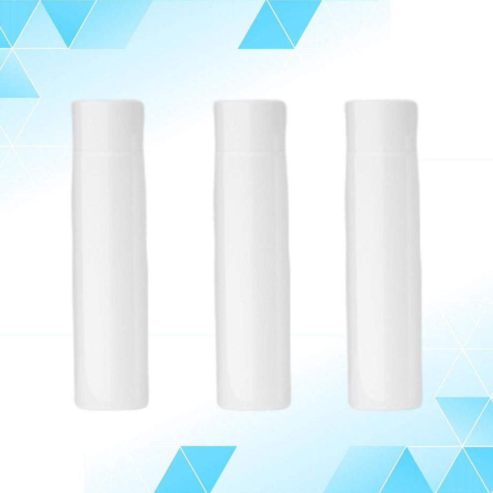 3-Piece Cabilock Vacuum Airless Cosmetic Containers Set - Leak-Proof Makeup & Lotion Pump Bottles for Travel (White) | Perfect for Skincare, Foundation, Serum Storage & On-The-Go Beauty Essentials