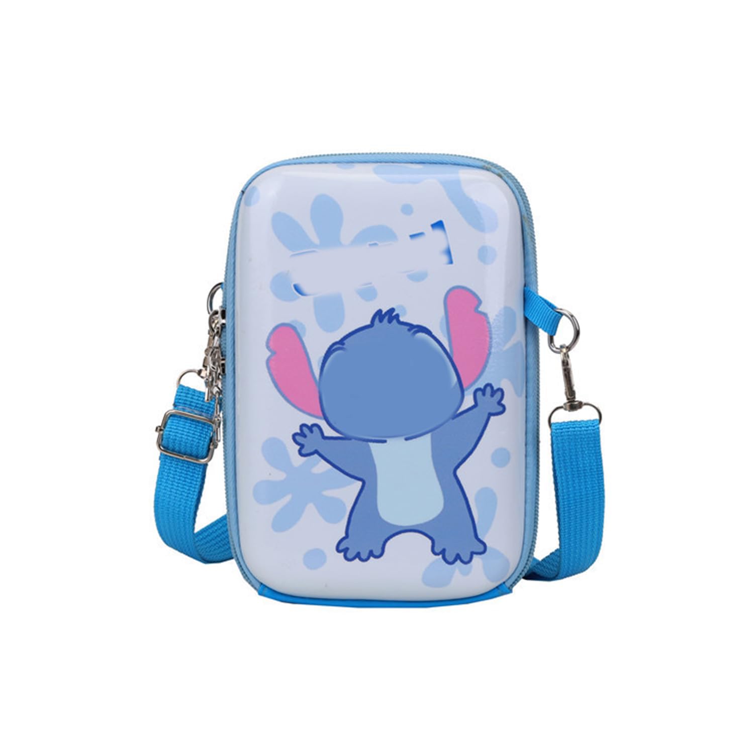 Stitch Crossbody Bag for Women & Girls - Ohana Angel Wallet Purse with Lanyard & Coin Holder (BAG-Sdz 2403) | Disney Lilo & Stitch Inspired Accessory for School, Travel & Cosplay