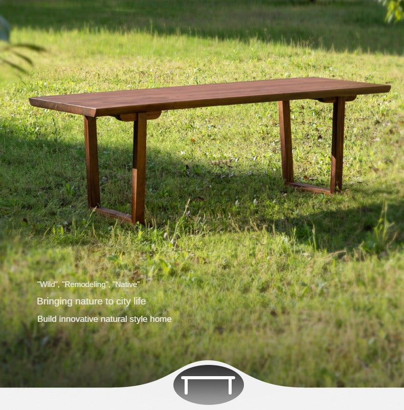Premium Black Walnut Solid Wood Natural Edge Dining Table – Handcrafted Large Board for Rustic & Modern Home Decor – Perfect for Family Gatherings & Dinner Parties
