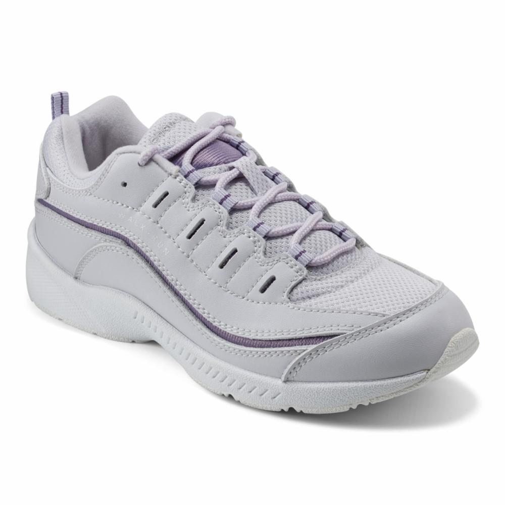 Easy Spirit Women's Romy39 Grey M - Comfortable Walking Shoes for Women, Lightweight Slip-On Sneakers for Travel, Work & Everyday Wear
