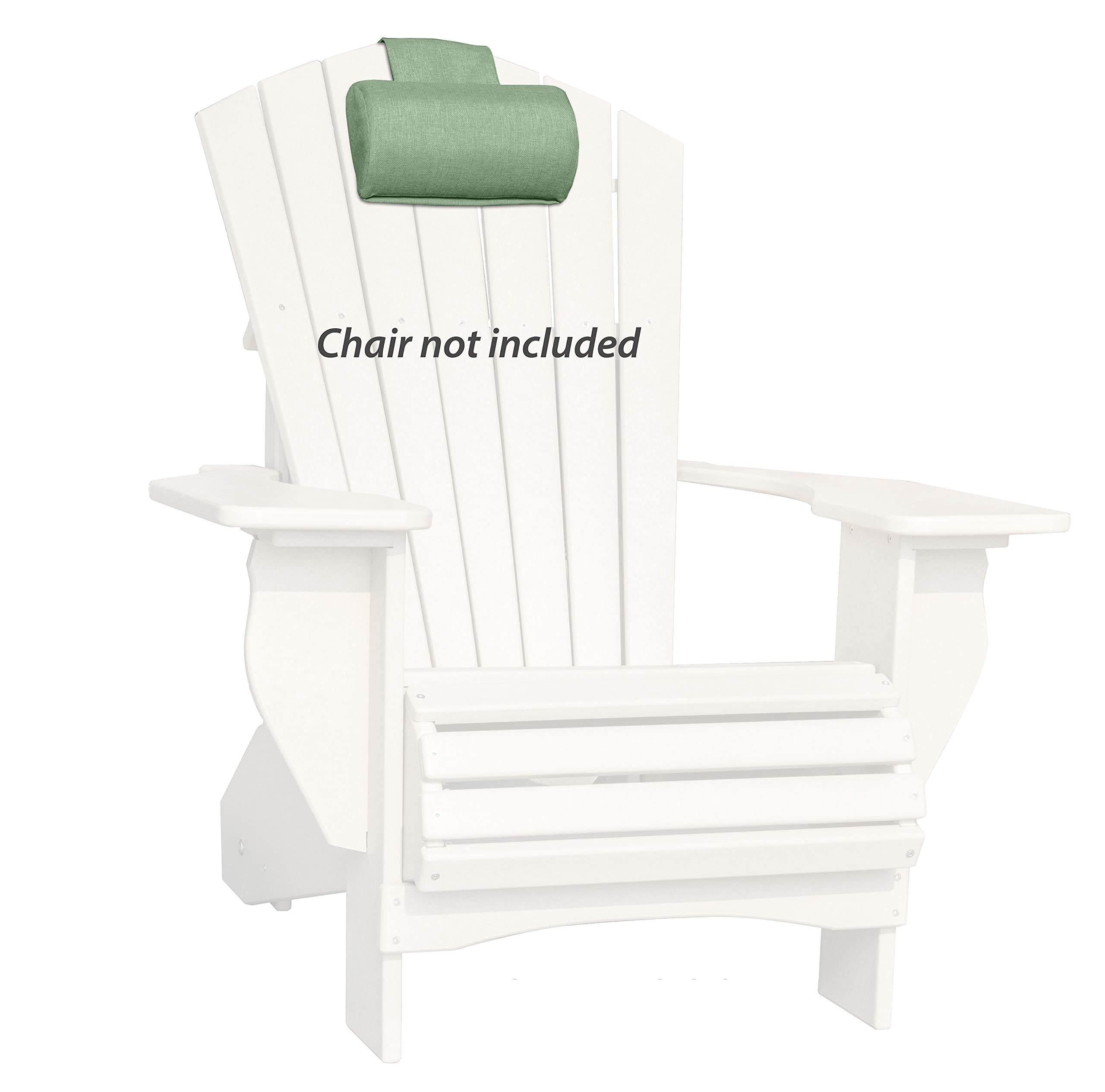Outdoor All-Weather Adirondack Chair Headrest Cushion - Quick-Dry Olefin Fabric & High-Density Filler - Perfect for Patio, Deck, Poolside & Garden Relaxation (Patio Green)