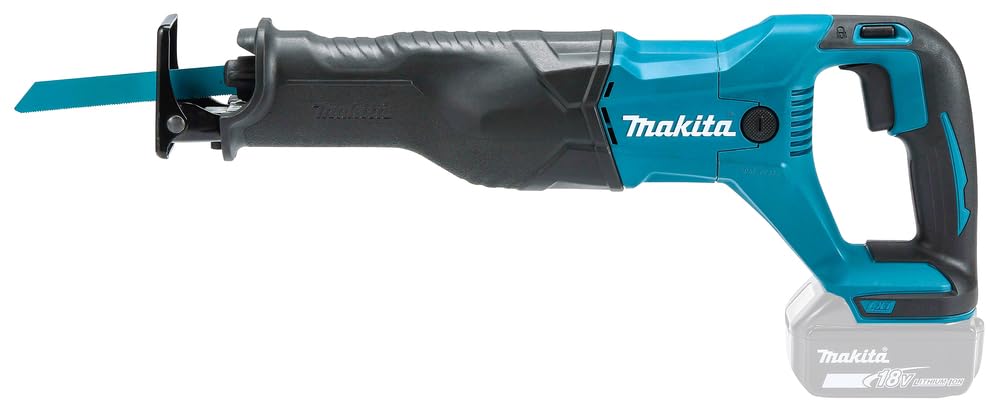Makita DJR186ZK 18V Cordless Reciprocating Saw with Carrying Case (Tool Only, No Battery/Charger) - Teal & Black | Ideal for Construction, Demolition, and DIY Home Projects