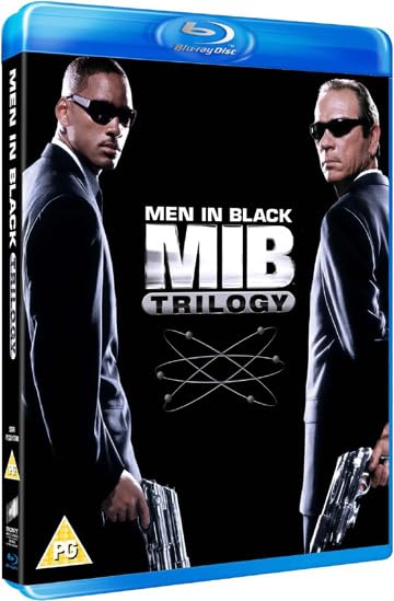 Men in Black Trilogy Blu-Ray 3-Disc Set - MIB, MIB II & MIB III - Region Free UK Import - Perfect for Movie Nights & Sci-Fi Collections