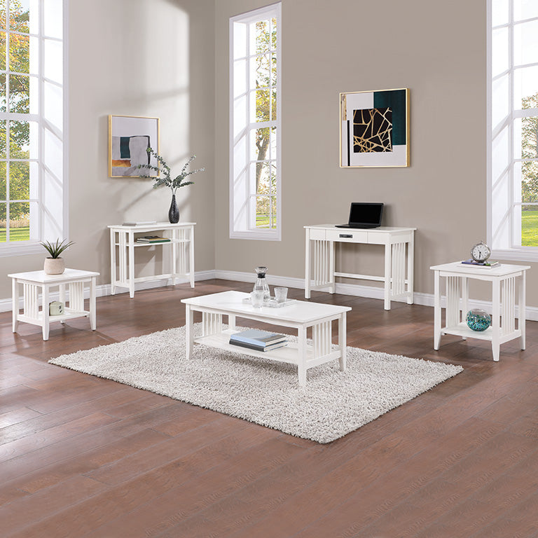 OSP Designs Sierra Mission Writing Desk with Pull-Out Drawer - Solid Wood Home Office Desk for Study & Work [SRA25] - Perfect for Home Office, Study Room & Small Spaces