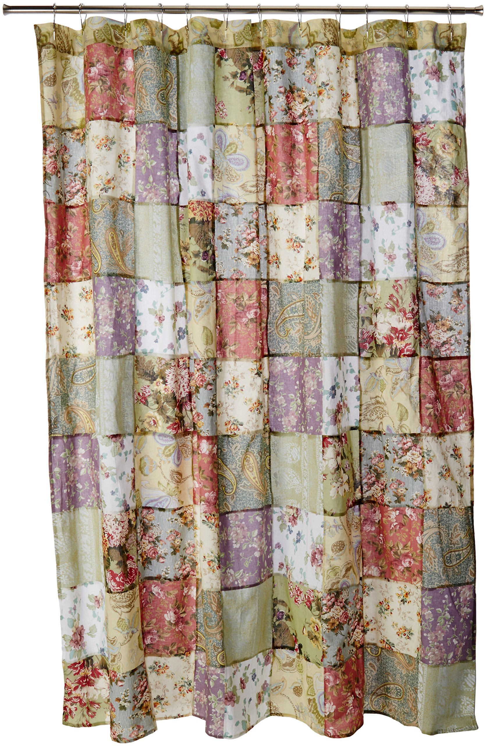 Greenland Home Blooming Prairie Shower Curtain - Waterproof Bathroom Decor with Floral Design for Modern & Farmhouse Style Homes | Perfect for Bathroom Makeovers & Spa-Like Retreats