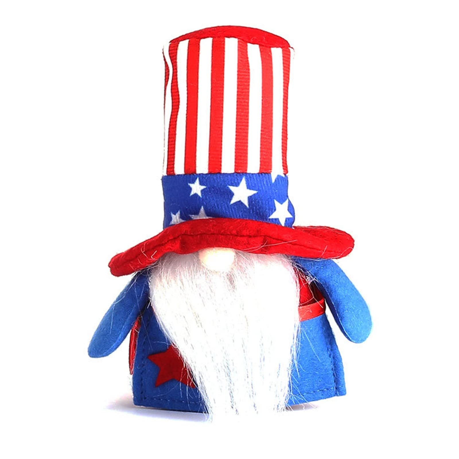 4th of July Patriotic Gnome Decorations - Independence Day Faceless Gnome Plush Doll for Home, Yard & Party Decor - Perfect Gift for Patriotic Holidays & Outdoor Celebrations