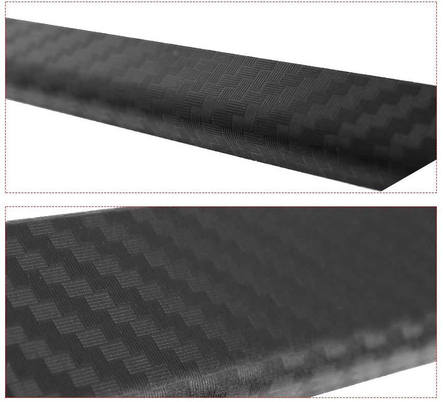 2-Pack Carbon Fiber Texture License Plate Frame Holder Bracket - Durable Plastic Car Accessory for Vehicle Customization & Personalization | Perfect for Cars, Trucks & SUVs