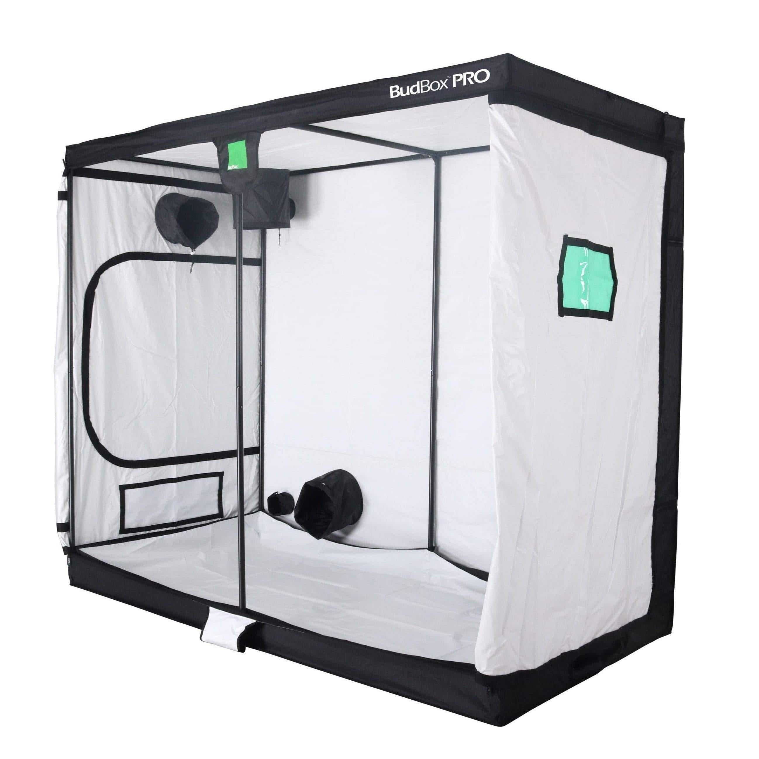 Bud Box Pro Tent White 240 x 120 x 200cm - Premium Grow Tent for Indoor Gardening, Hydroponics & Plant Cultivation - Perfect for Home Growers & Commercial Use
