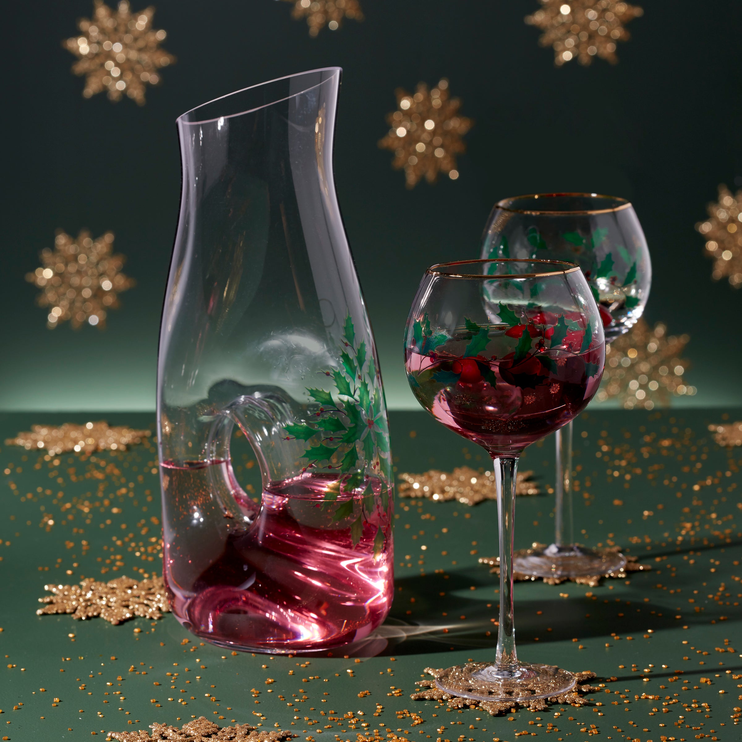 Premium 3-Piece Glass Decanter & Wine Glasses Set for Holiday Gifts - Perfect for Wine Tasting, Dinner Parties & Home Bar Decor