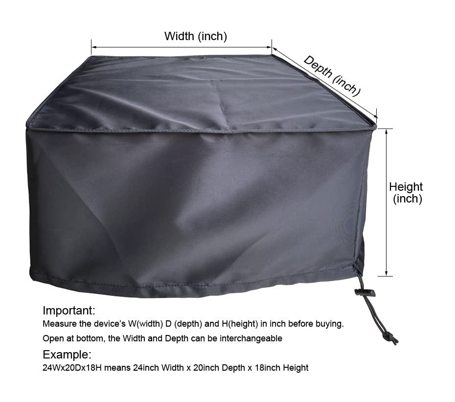 Heavy Duty Printer Dust Cover Compatible with HP ENVY 6400e/6452/6455e/6458e/6420e & OfficeJet 3830/3831/5230/5232/5255/5252 Printers - 17.7