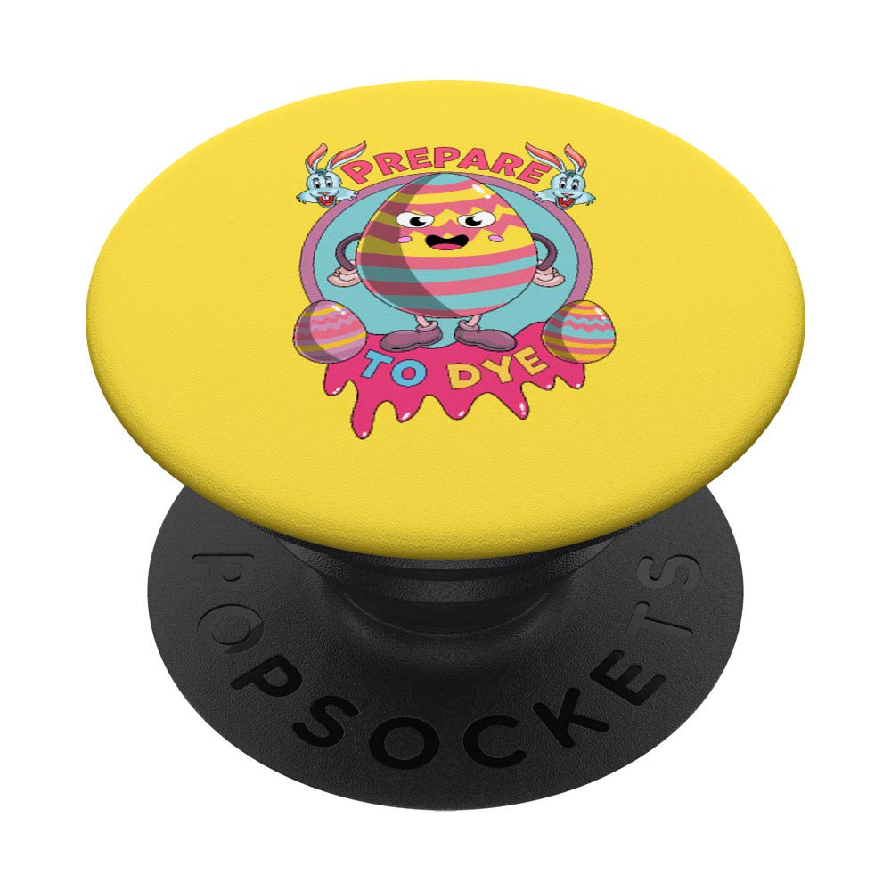 Funny Easter Bunny Egg Hunt Tee Kids PopSockets PopGrip - Swappable Phone & Tablet Grip for Easter Egg Dyeing & Holiday Celebrations