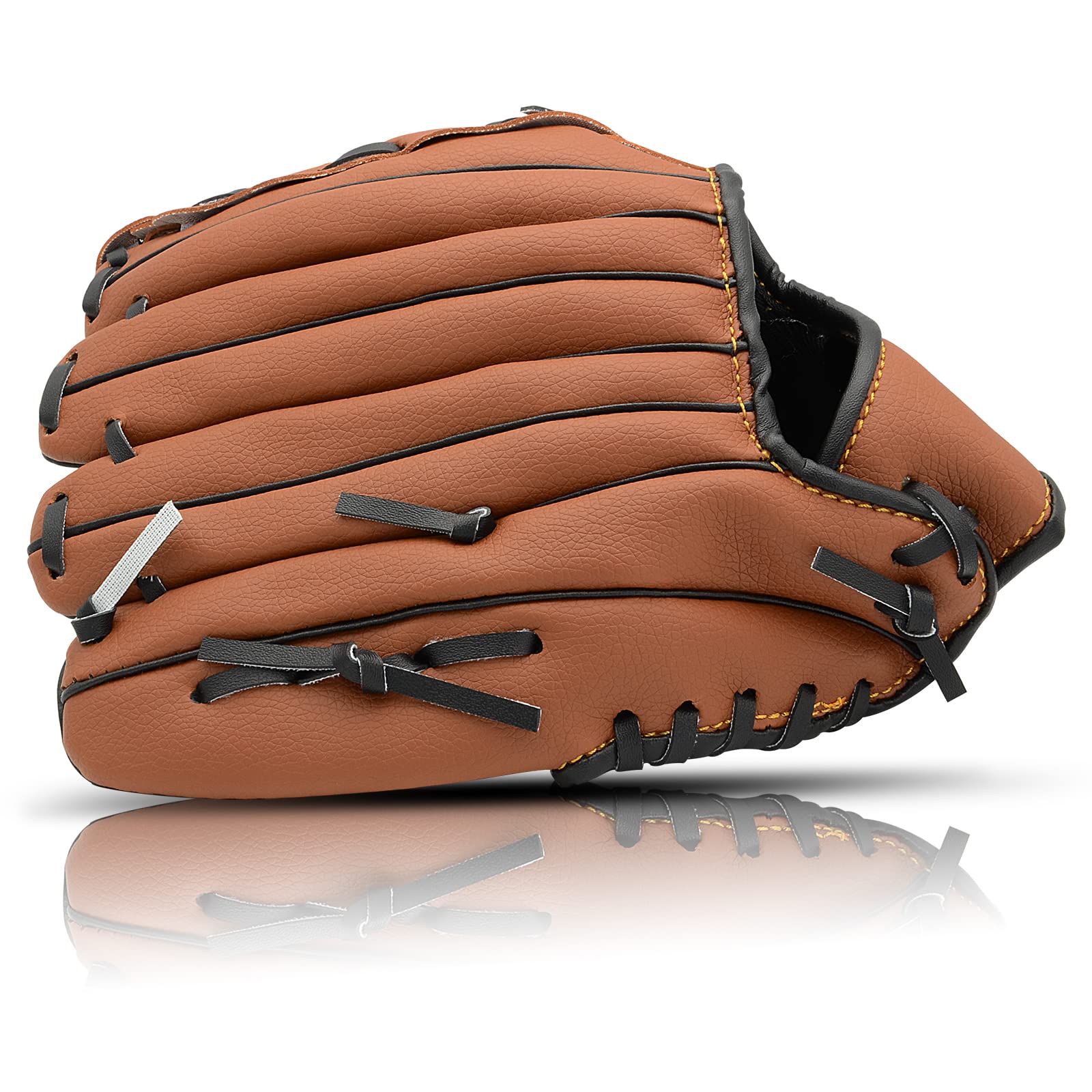 Premium Right-Hand Baseball Glove with Foam Ball - 9.5''-12.5'' Youth & Adult Sizes - Softball Training Mitt for Beginners - Perfect for Practice, Games & Backyard Play