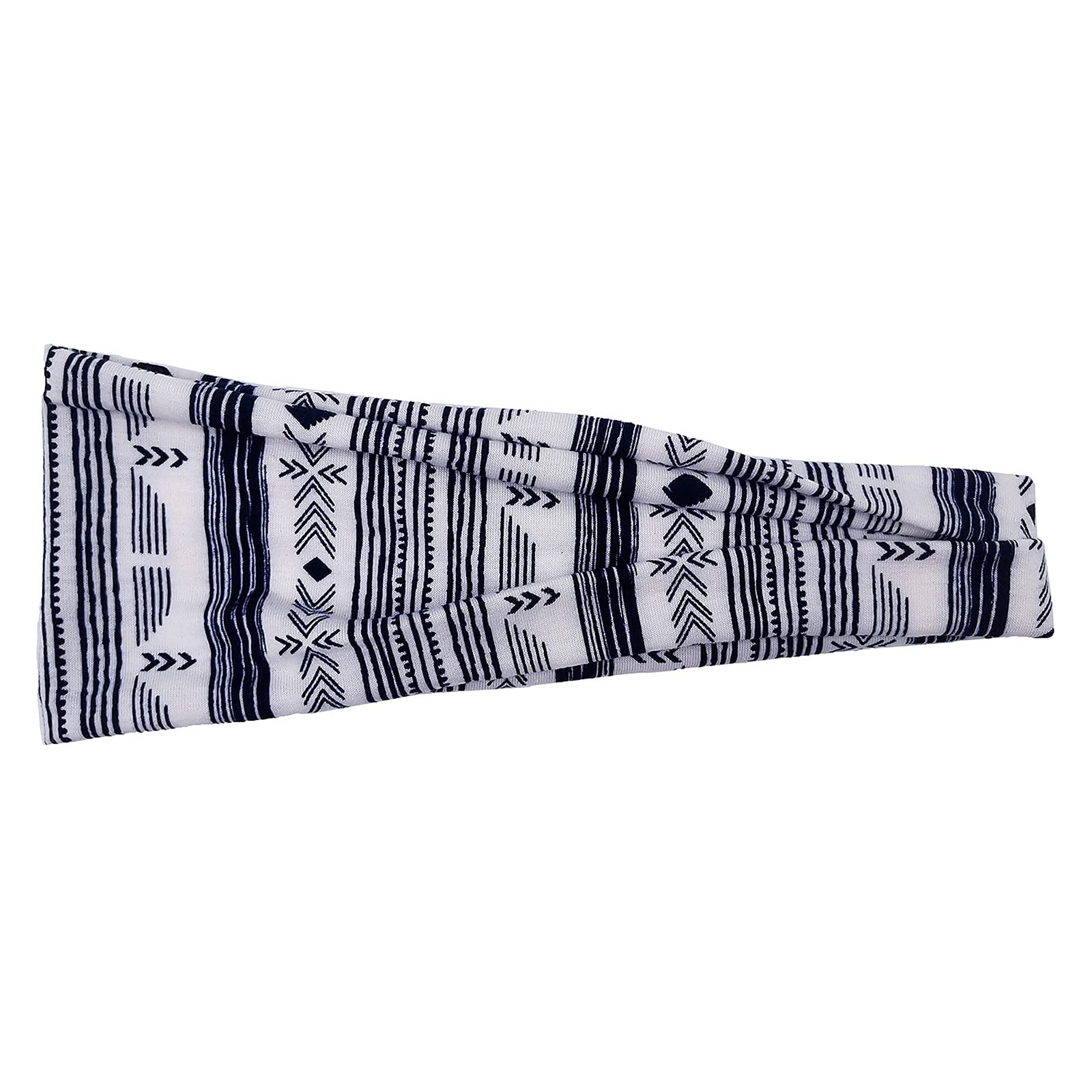 Custom Printed Headbands for Women - Fashion Hair Bows, Headwraps & Tennis Bands (Black) | Perfect for Sports, Workouts & Everyday Style