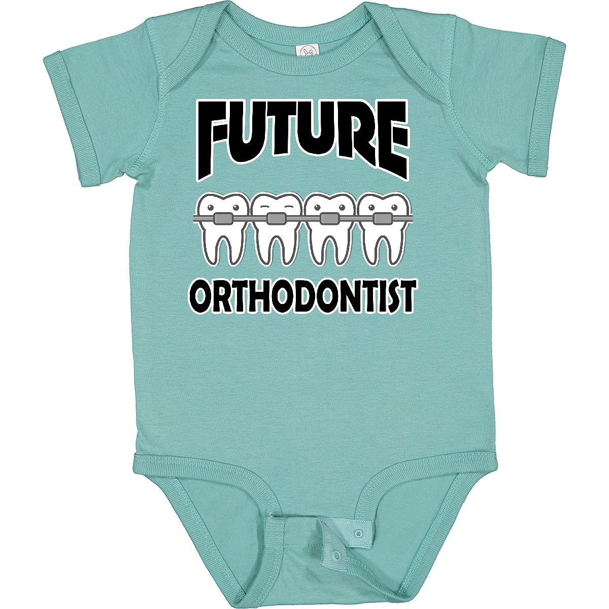 Inktastic Future Orthodontist Baby Bodysuit - Cute Infant Onesie for Dentist Appreciation, Baby Shower Gift & Newborn Photo Outfit