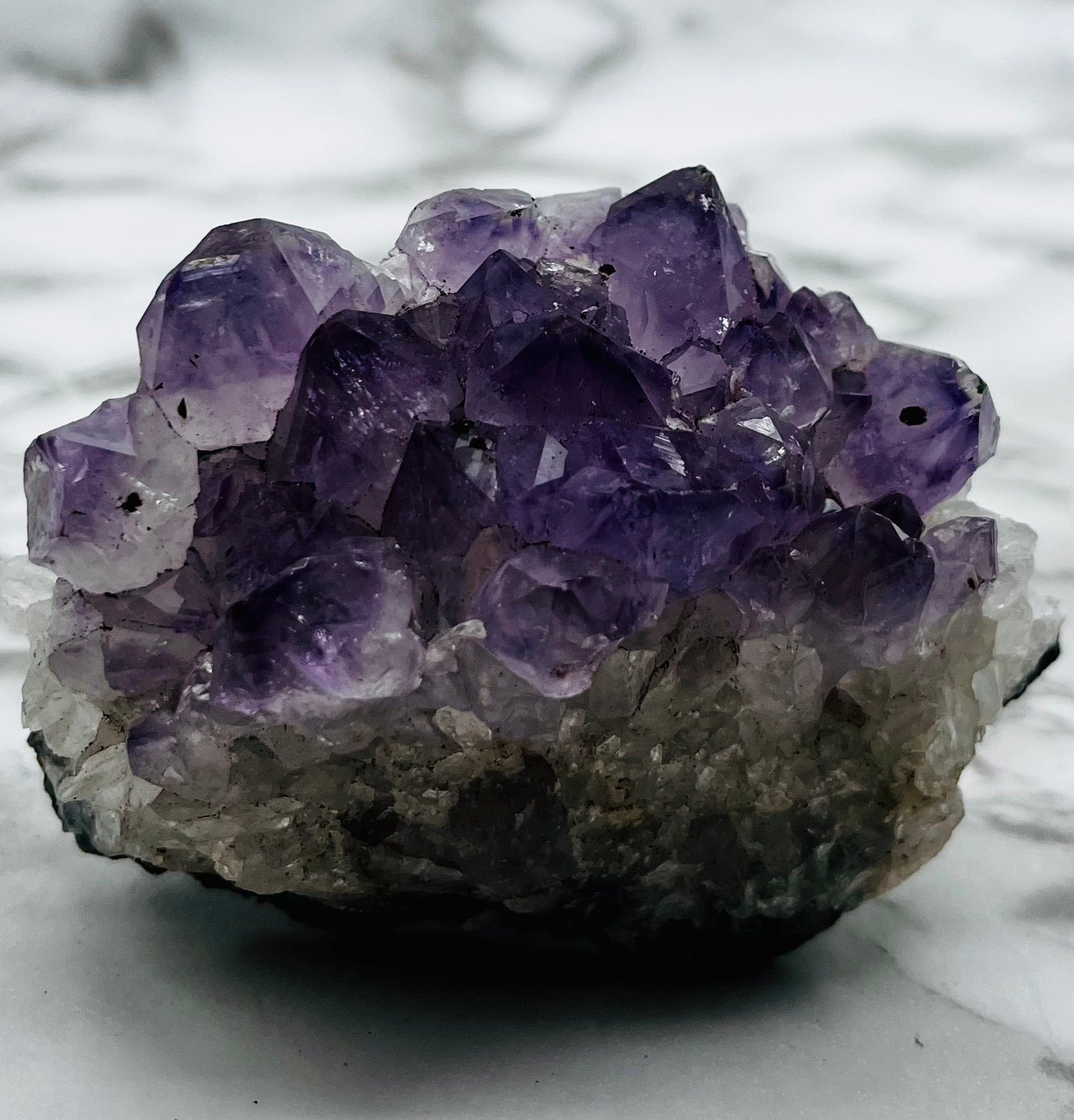 Natural Amethyst Cluster Specimen - Raw Purple Crystal Healing Stone for Meditation, Home Decor, and Spiritual Gifts | Perfect for Yoga, Reiki, and Energy Work