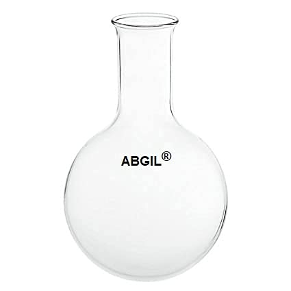 Premium 100ml Borosilicate Glass Round Bottom Boiling Flask - Laboratory Distillation Flask for Essential Oil Extraction, Chemistry Experiments & Home Science Projects
