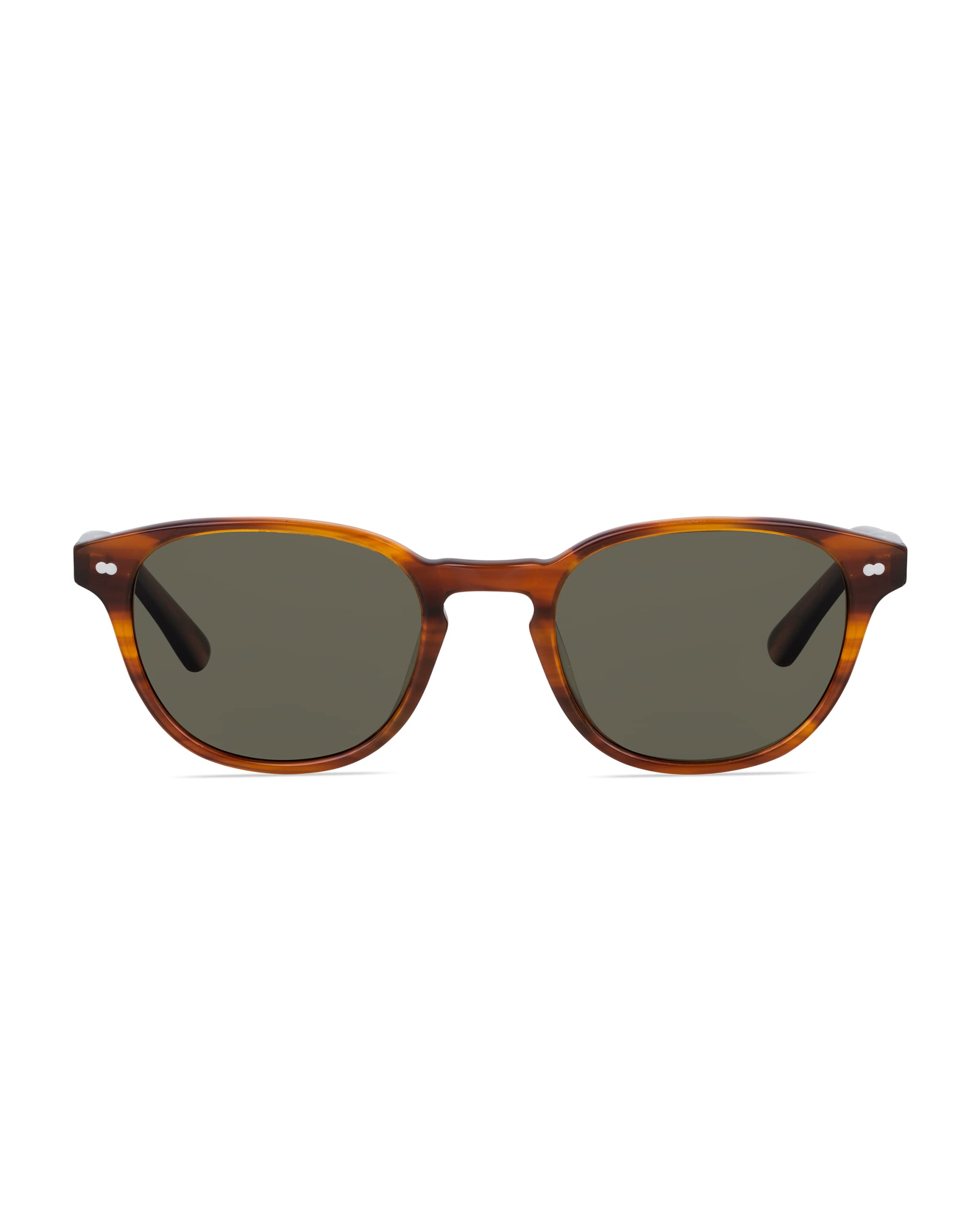 Christopher Cloos Mala Bourbon Round Polarized Sunglasses for Men & Women - UV Protection Unisex Fashion Shades with Case - Perfect for Driving, Beach & Outdoor Activities