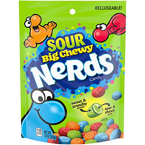 Nerds Sour Big Chewy Candy - 10oz Bulk Pack (1 Count) | Tangy & Sweet Sour Candy for Parties, Movie Nights & Snacking