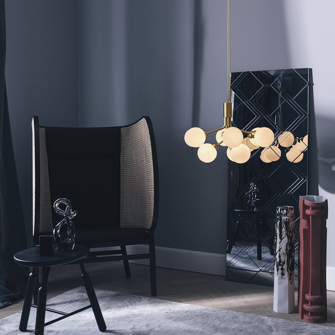 Apiales 9-Light Modern Crystal Chandelier - Elegant Ceiling Lighting Fixture for Dining Room, Living Room & Bedroom Decor