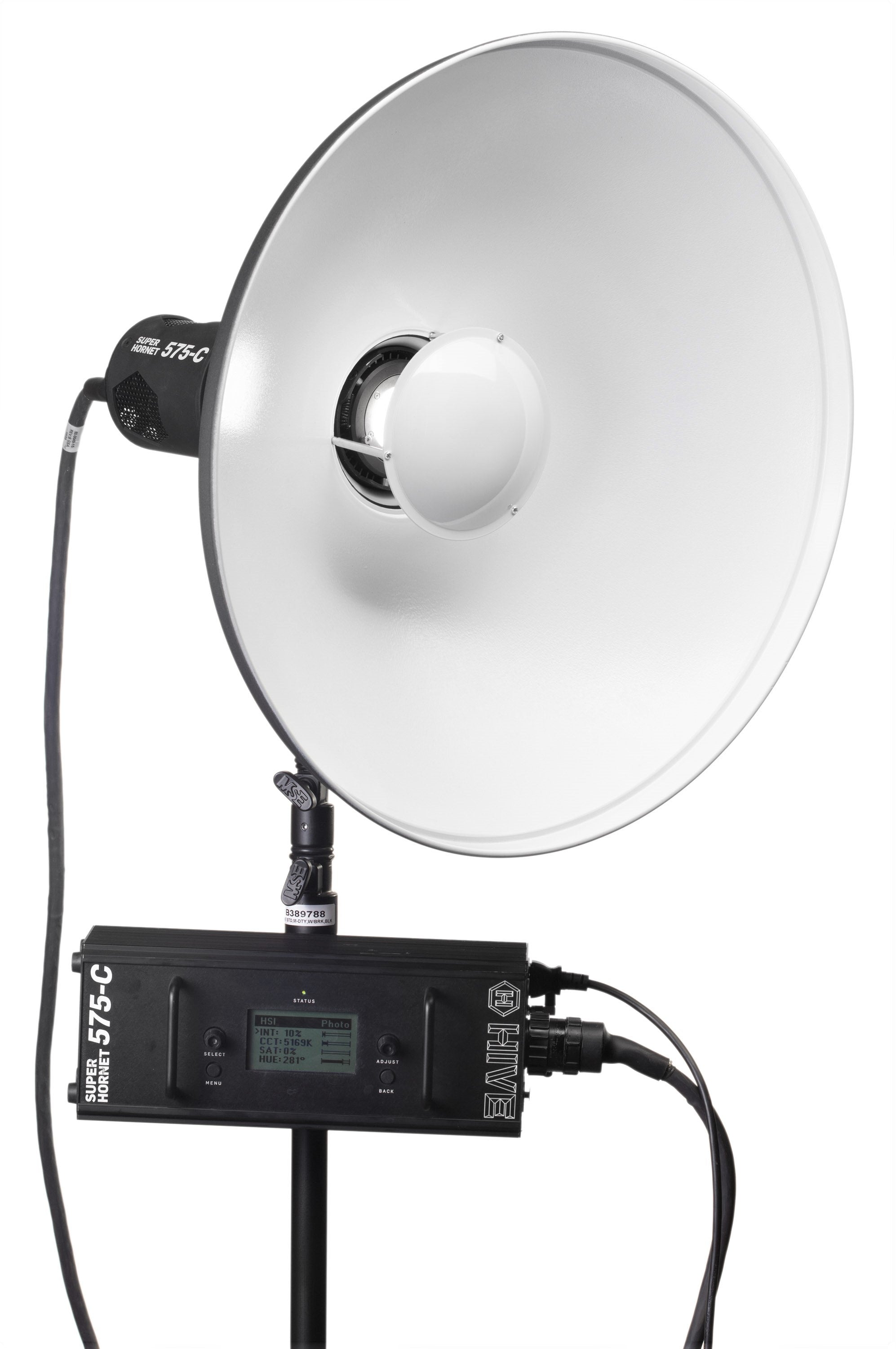Professional Hive Lighting Hard Beauty Dish with White Interior - Omni Color LED Studio Light for Photography, Videography & Makeup Artistry