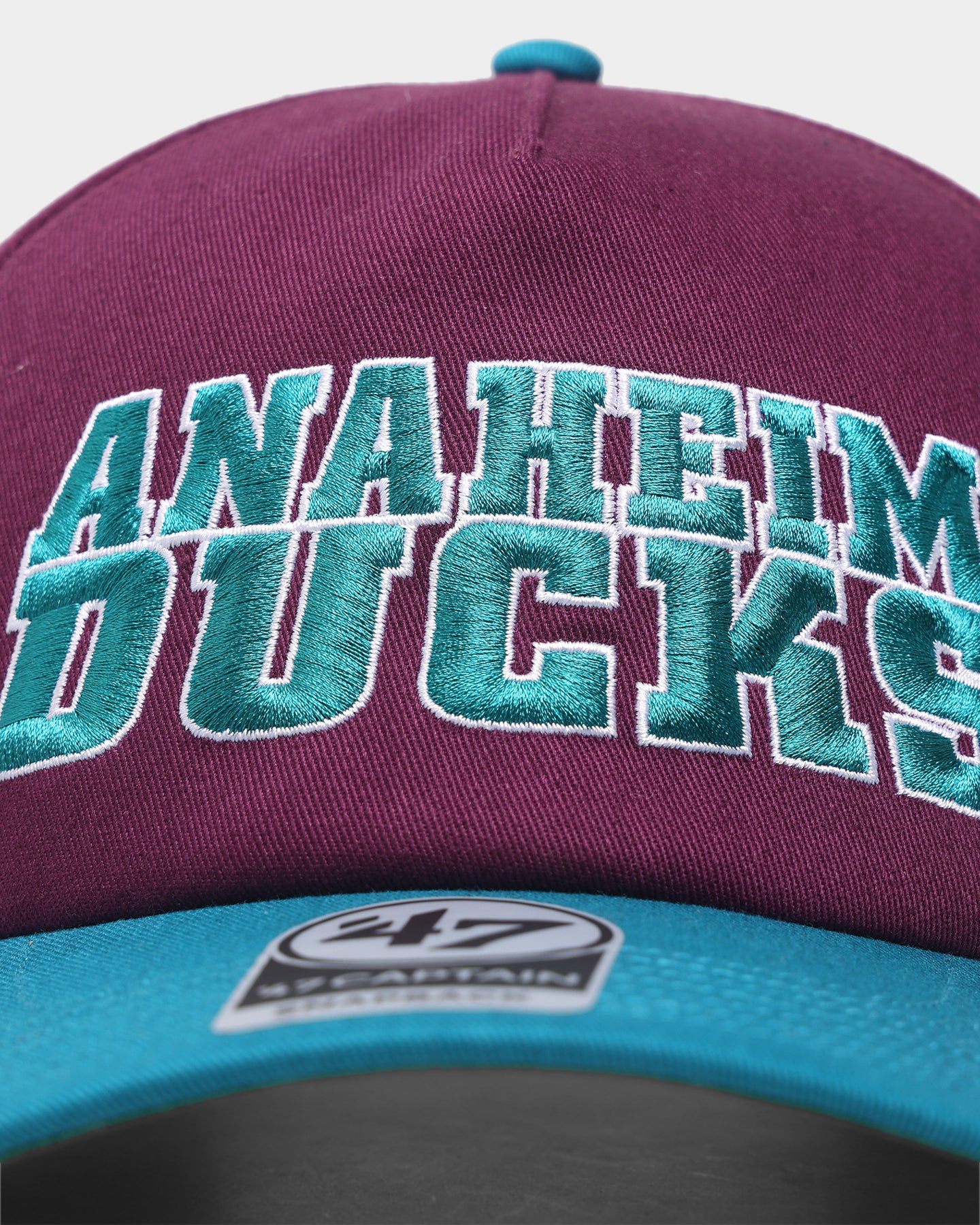 47 Brand Anaheim Ducks 'Ducks' Script Nantasket Captain Snapback Hat - Adjustable Plum Baseball Cap for Men & Women - Perfect for Sports Games, Casual Outfits, and Duck Fans Collection