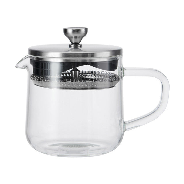 La Cafetiere Loose Leaf Teapot - 2 Cup Capacity, Stainless Steel Infuser, Glass Teapot for Perfect Tea Brewing - Ideal for Home, Office & Tea Parties