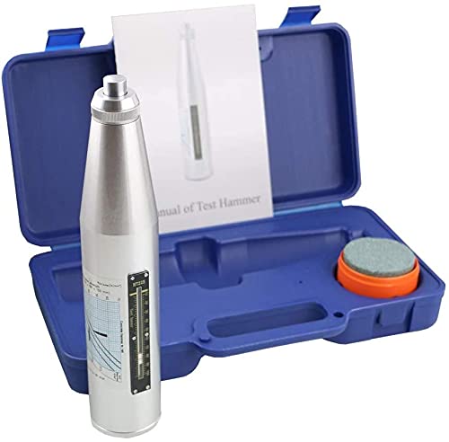 HT-225 Digital Concrete Test Hammer - Rebound Hammer with High Aluminum Shell, 10-60MPa Range for Strength Testing | Perfect for Construction, Civil Engineering & Quality Control Inspections