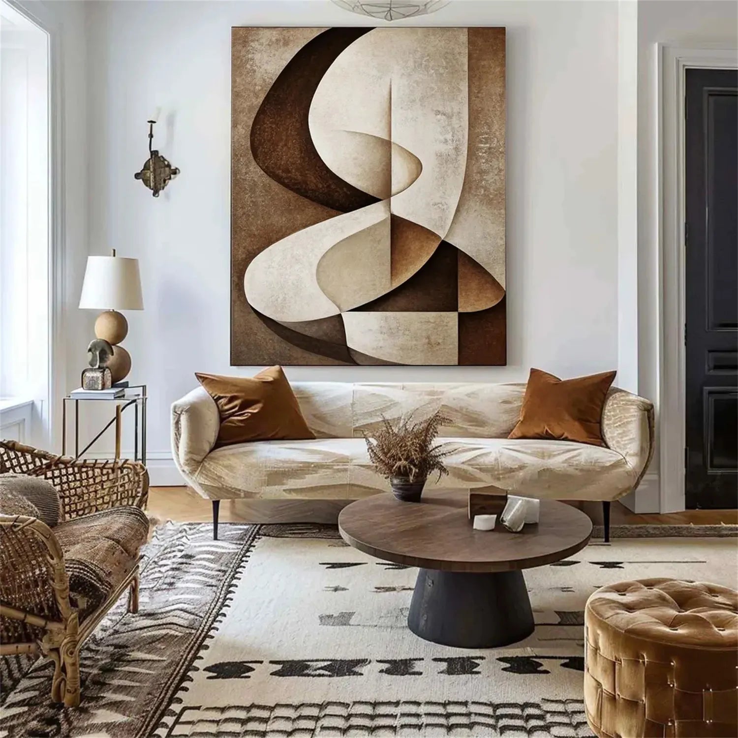 Abstract Tranquility Art Painting #WS198 - Modern Wall Decor for Living Room, Bedroom & Office - Calming Abstract Artwork for Home & Workspace