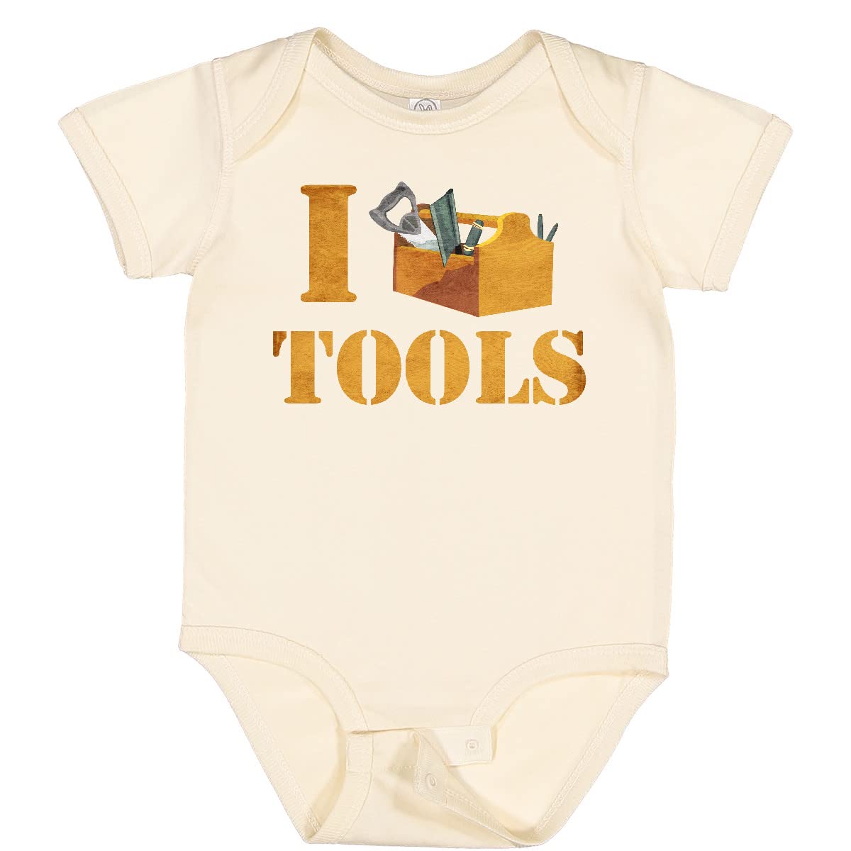 Inktastic I Love Tools Baby Bodysuit - Cute Construction Theme Onesie for Infants & Toddlers - Perfect for Builders, DIY Dads, and Baby Showers