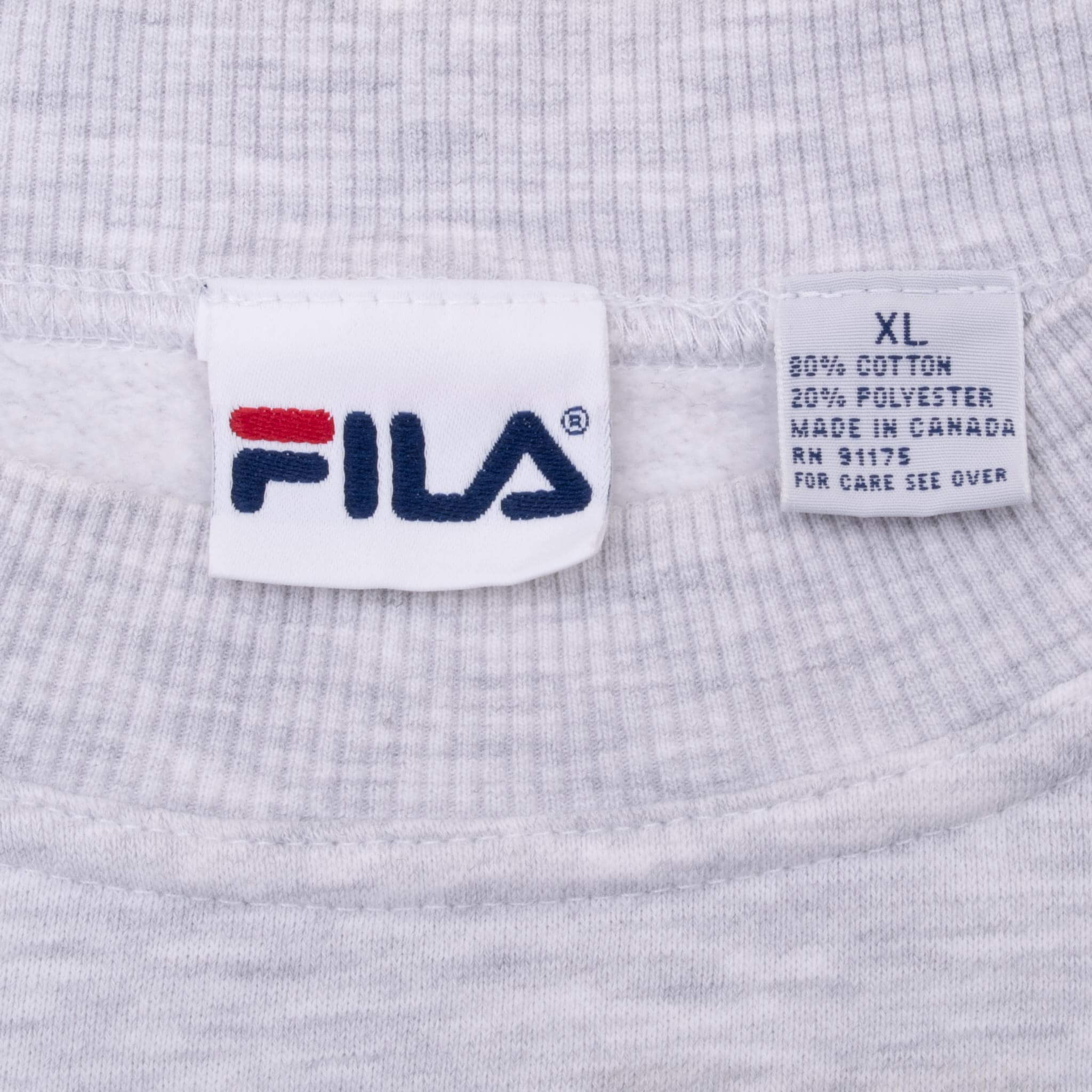 Vintage Fila Embroidered Grey Sweatshirt 1990s XL - Retro 90s Streetwear for Men & Women | Perfect for Casual Wear, Gym, and Urban Fashion