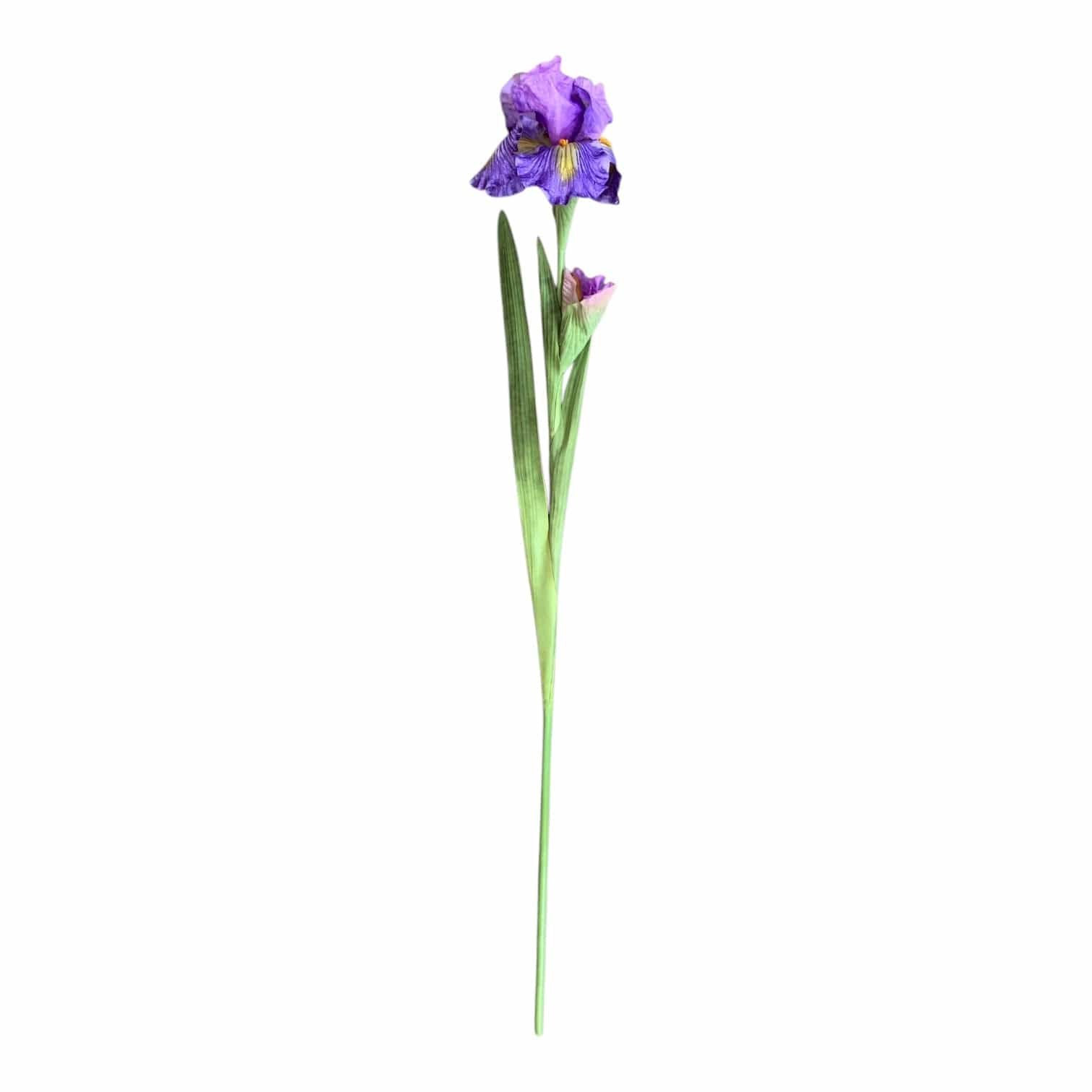 Faux Van Gogh Iris Flower - Artificial Silk Floral Arrangement for Home Decor, Office, Wedding & Events | Inspired by Vincent Van Gogh's Masterpiece