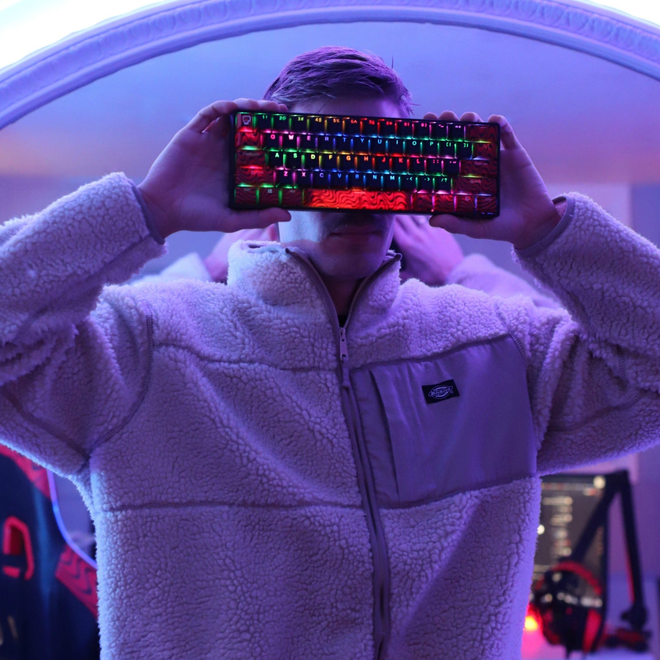 PewDiePie Gaming Keyboard and Mouse Combo Set - RGB Backlit Mechanical Keyboard & Ergonomic Mouse for PC Gamers - Perfect for Streaming, Gaming, and Content Creation