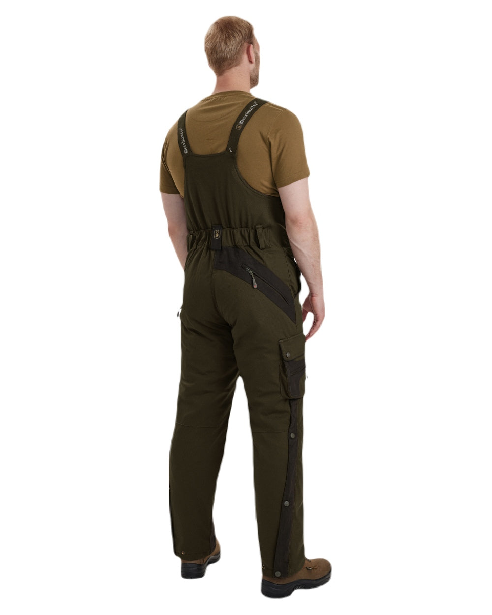 Deerhunter Muflon Bib Trousers - Waterproof Hunting Overalls for Men - Durable Camo Work Pants for Outdoor Adventures, Hunting & Farming