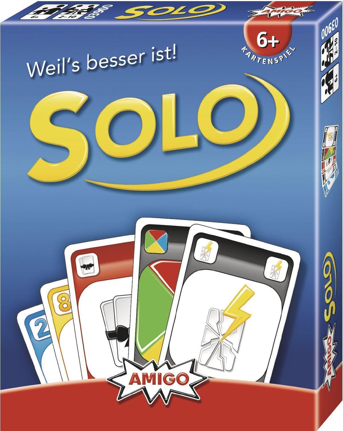 Solo Card Game: The World's Most Popular Card Game for 2-10 Players Ages 6+ | Perfect for Family Game Nights, Parties & Travel Entertainment