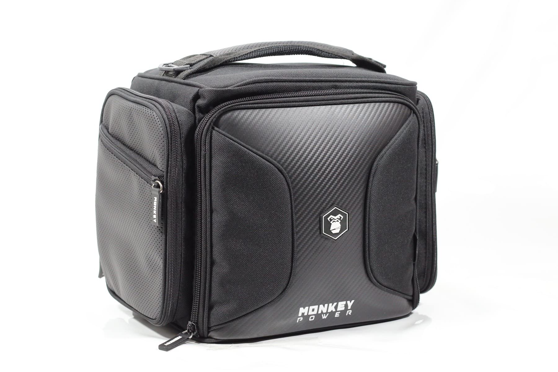 MONKEY POWER 2.0 Fitness Lunch Box - Insulated Meal Prep Bag for Gym, Work & School - Durable Black Workout Food Container for Bodybuilding & Healthy Eating