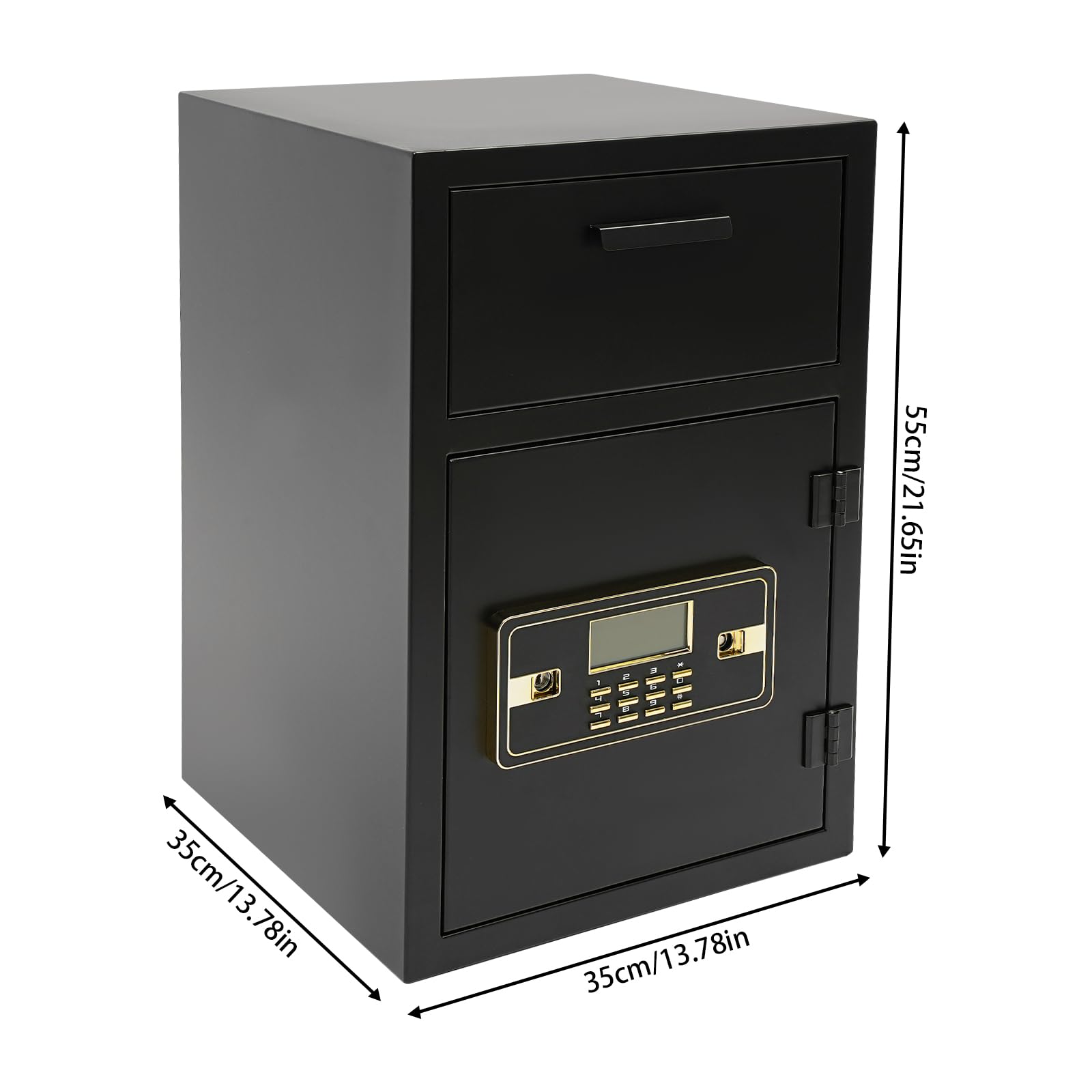 Heavy-Duty Wall Mount Security Safe Box with Keys - Multi-Purpose Drop Slot Cash Lock Safe for Home, Office & Retail Stores | Ideal for Cash Storage, Valuables Protection & Business Security