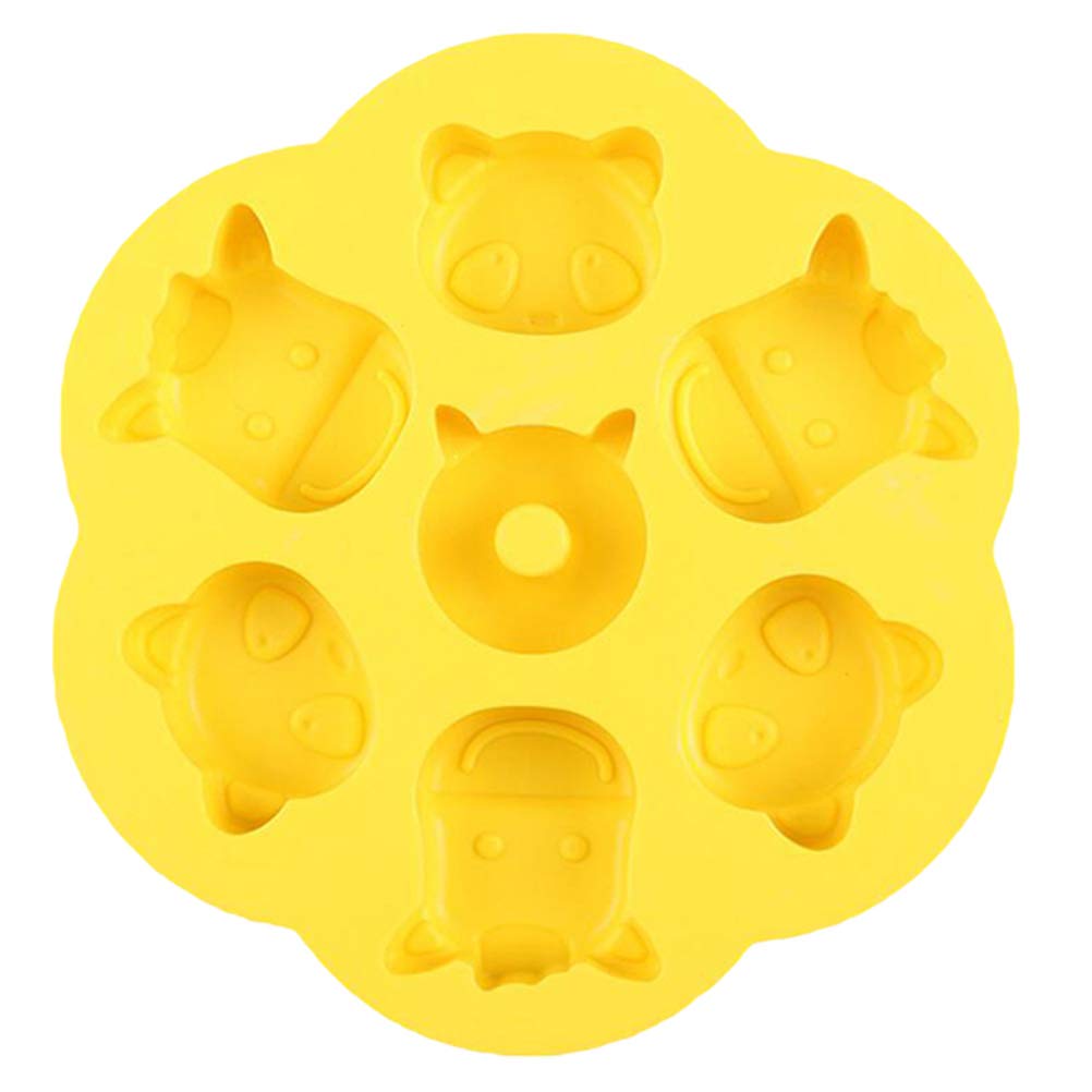 DOITOOL 1pc Cartoon Steamed Rice Cake Silicone Mold - Baking Tool for Cookies, Cakes & Desserts - Perfect for Birthday Parties, Kids Snacks & Asian Cuisine