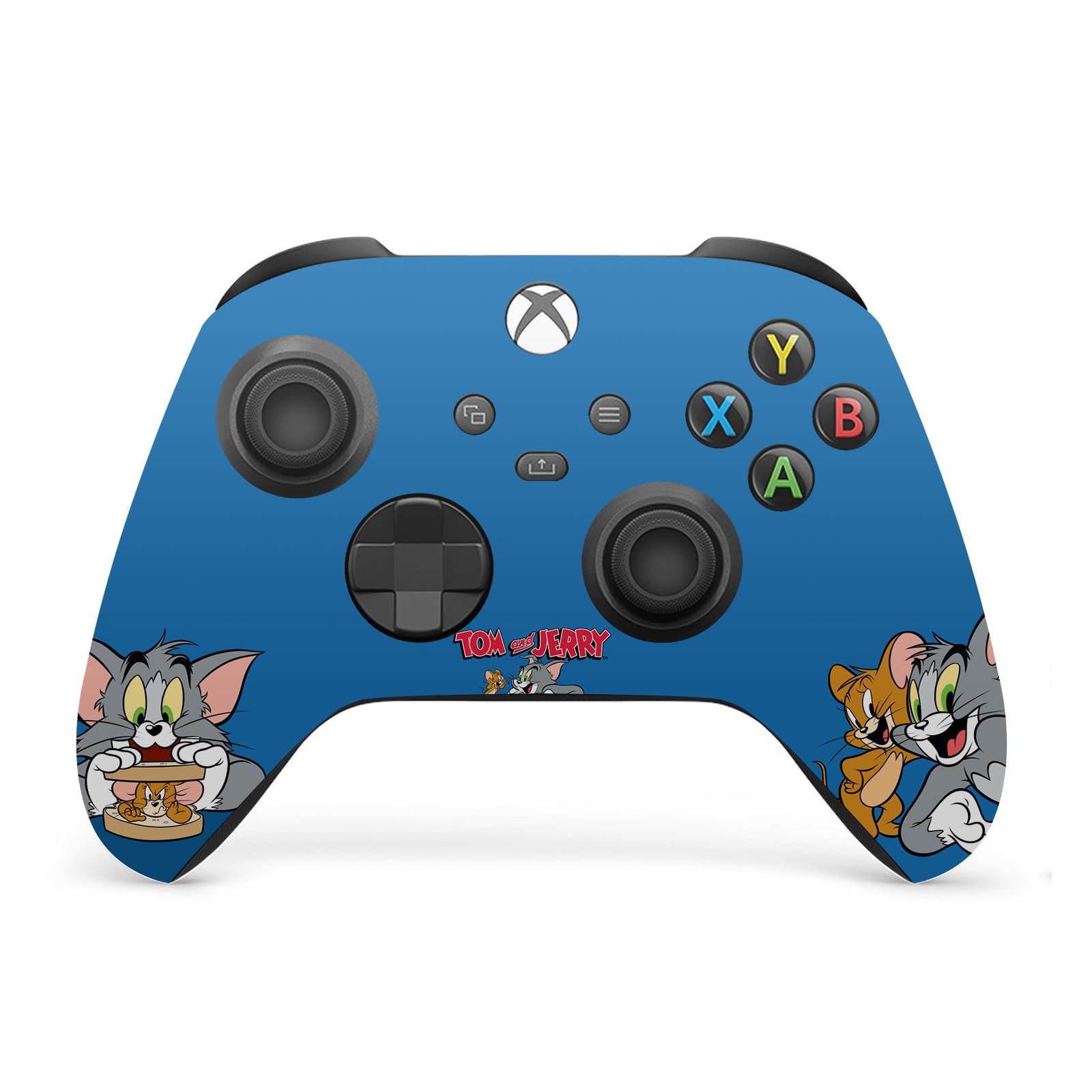 Official Licensed Tom and Jerry Character Art Vinyl Skin Sticker Bundle - Compatible with Xbox Series X Console & Controller - Gaming Decoration for Kids, Teens, and Collectors - Perfect for Customizing Your Gaming Setup or Gift Giving