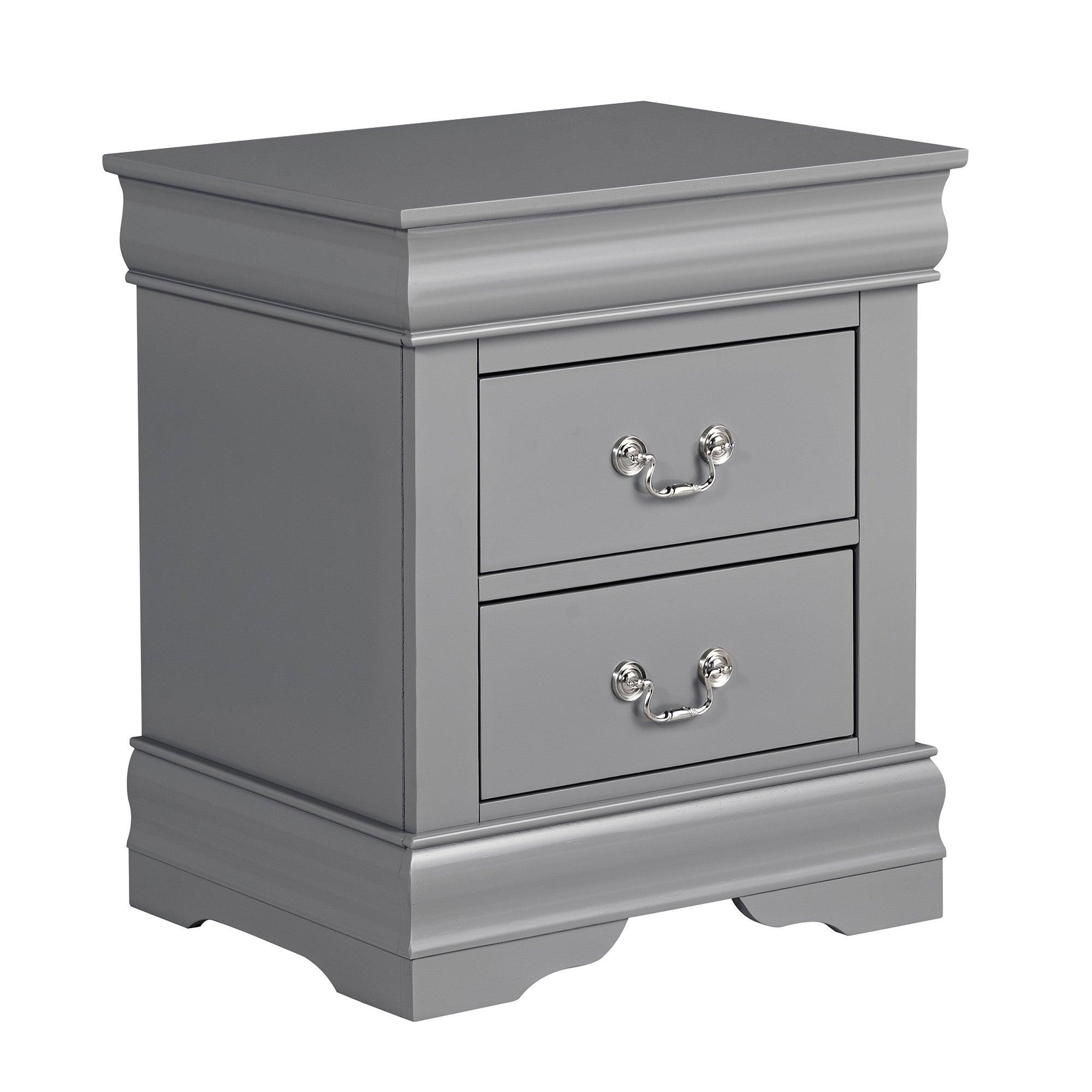 Louis Philippe Night Stand by Furniture of America - Elegant Bedside Table for Bedroom Decor, Storage & Organization