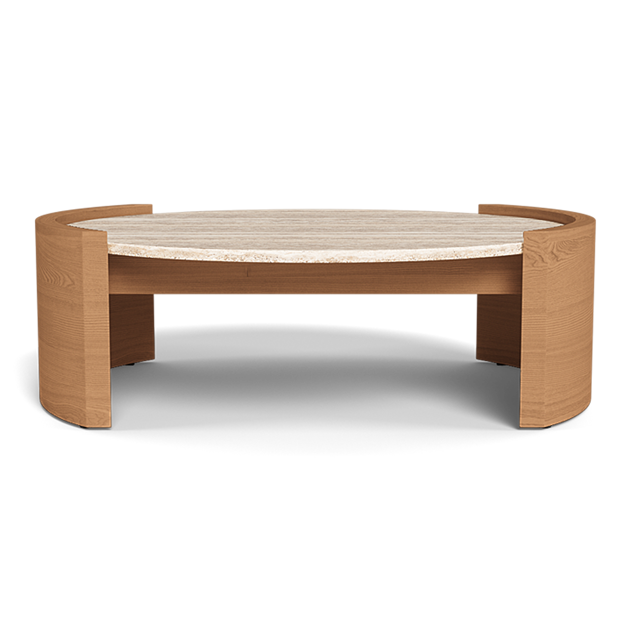 **Catalina Outdoor Round Coffee Table - Weather-Resistant Patio Furniture for Garden, Poolside & Backyard Relaxation**