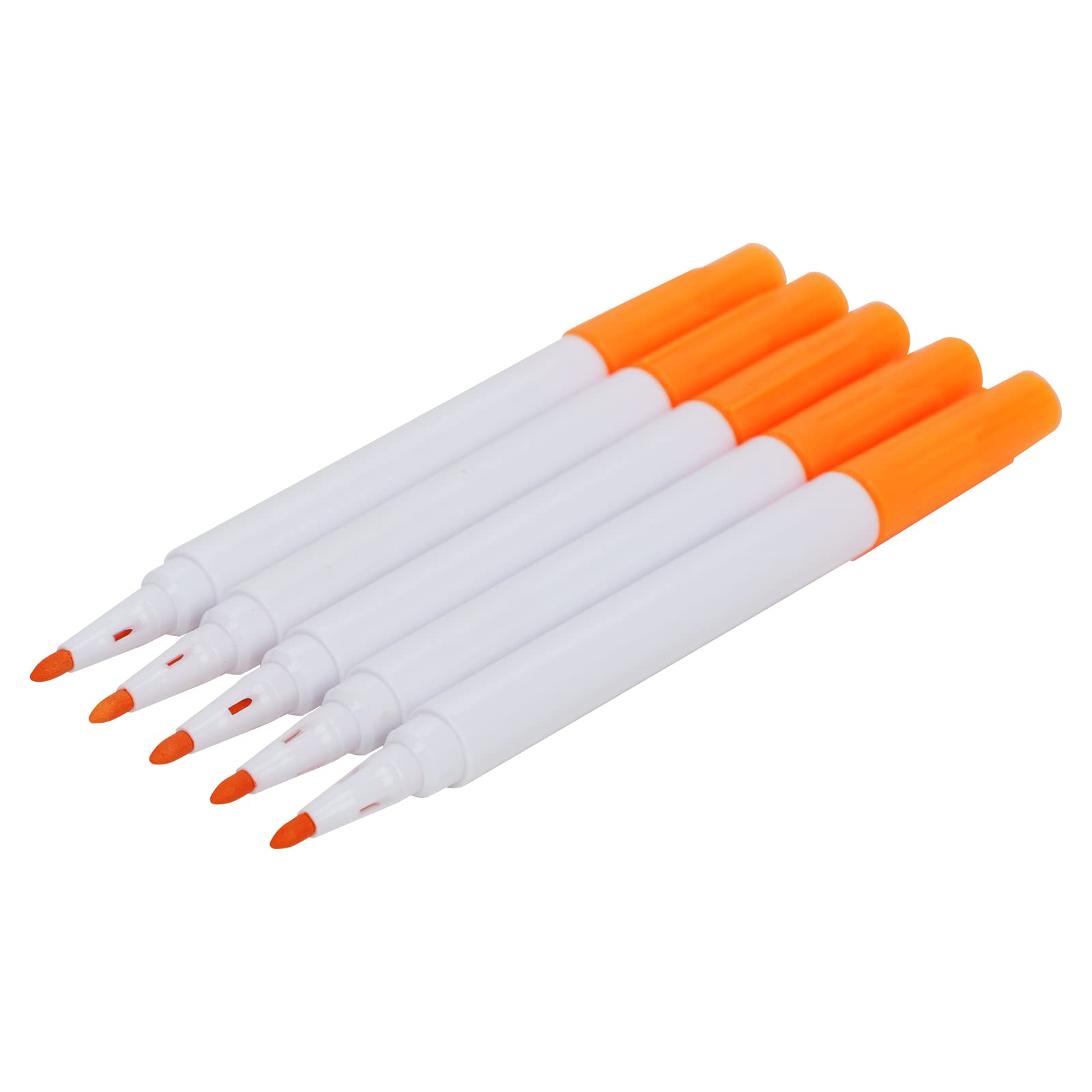 10-Pack Liquid Chalk Markers - Dust-Free Erasable Whiteboard Pens, Water-Based Non-Toxic Wet Erase Fine Tip Chalkboard Markers for Kids, Teachers & Office Use - Perfect for Classrooms, Restaurants & Home Organization (10 Orange Pens)