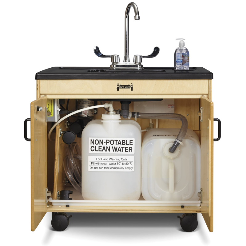 Jonti Craft Clean Hands Helper 1370JC - Antibacterial Hand Washing Station for Kids, Preschool & Classroom Use - Ideal for Daycares, Schools & Play Areas