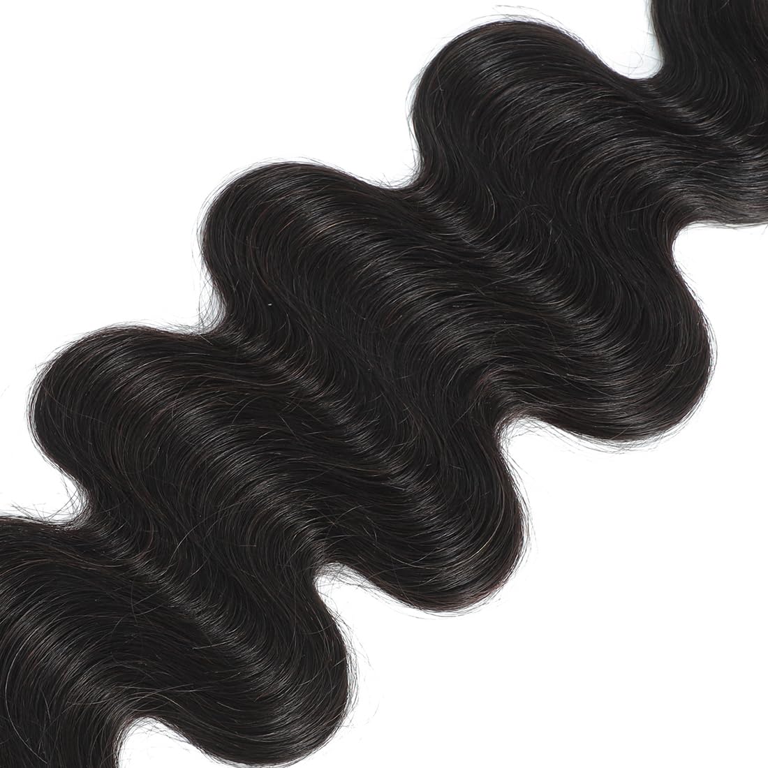 12A Body Wave Human Hair Bundles 24 26 28 Inch - 100% Unprocessed Brazilian Virgin Hair Extensions - Natural Black for Styling & Volume - Perfect for Daily Wear, Parties & Special Occasions