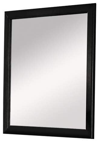 Bidook Louis Philippe Black Wall Mirror - Elegant Full-Length Mirror for Bedroom, Living Room & Entryway Decor
