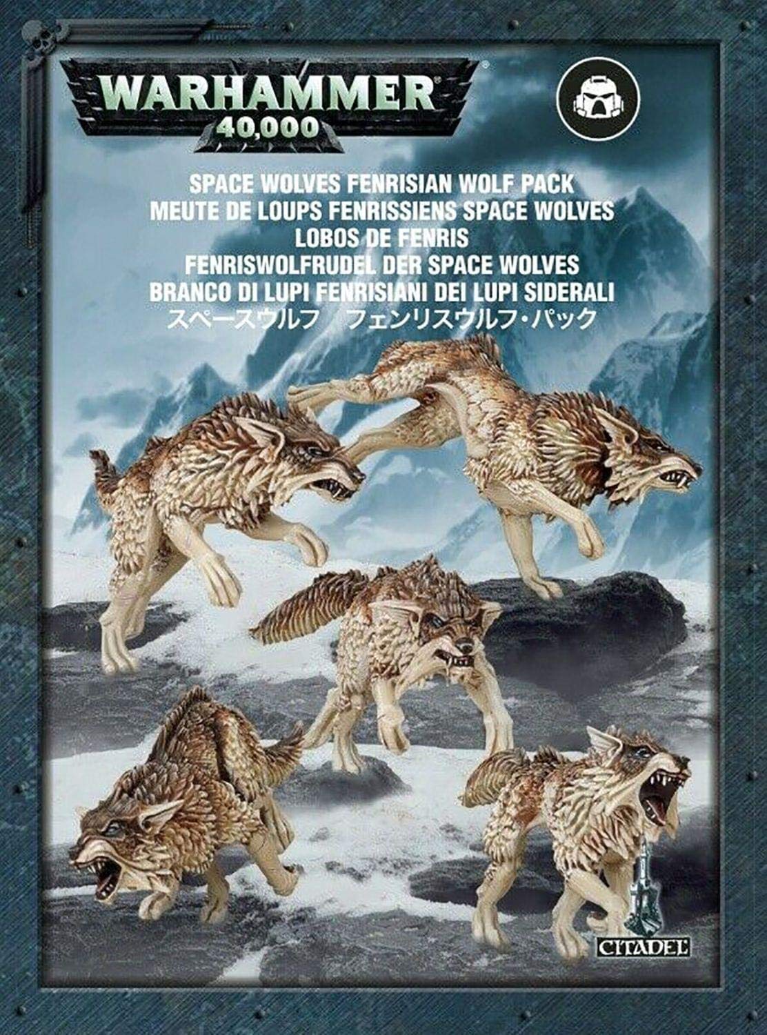 Games Workshop Space Wolves Fenrisian Wolf Pack - Warhammer 40K Miniatures for Tabletop Gaming & Collecting | Perfect for Wargaming Battles & Display
