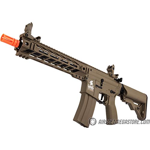 Lancer Tactical Enforcer Hybrid Gen 2 Battle Hawk Airsoft AEG Rifle - High FPS 395 | Tan Color | for Outdoor Skirmishes & Tactical Training
