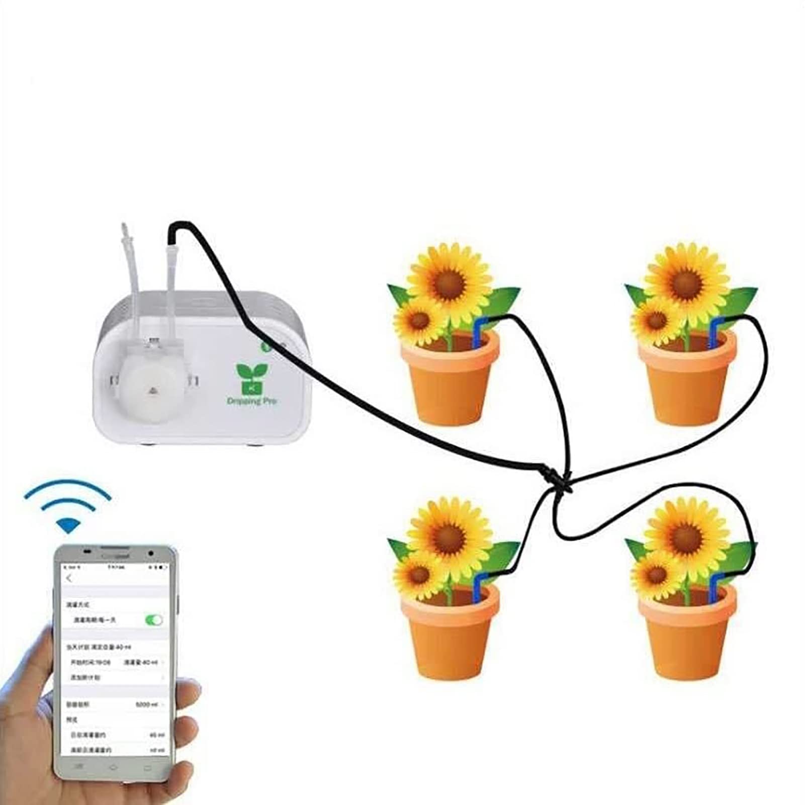 Smart WiFi Sprinkler Timer - Automatic Hose Timer for Garden Irrigation System, Lawn & Yard Watering Controller - Compatible with Alexa & Smart Home Devices - Perfect for Outdoor Landscaping & Drip Irrigation
