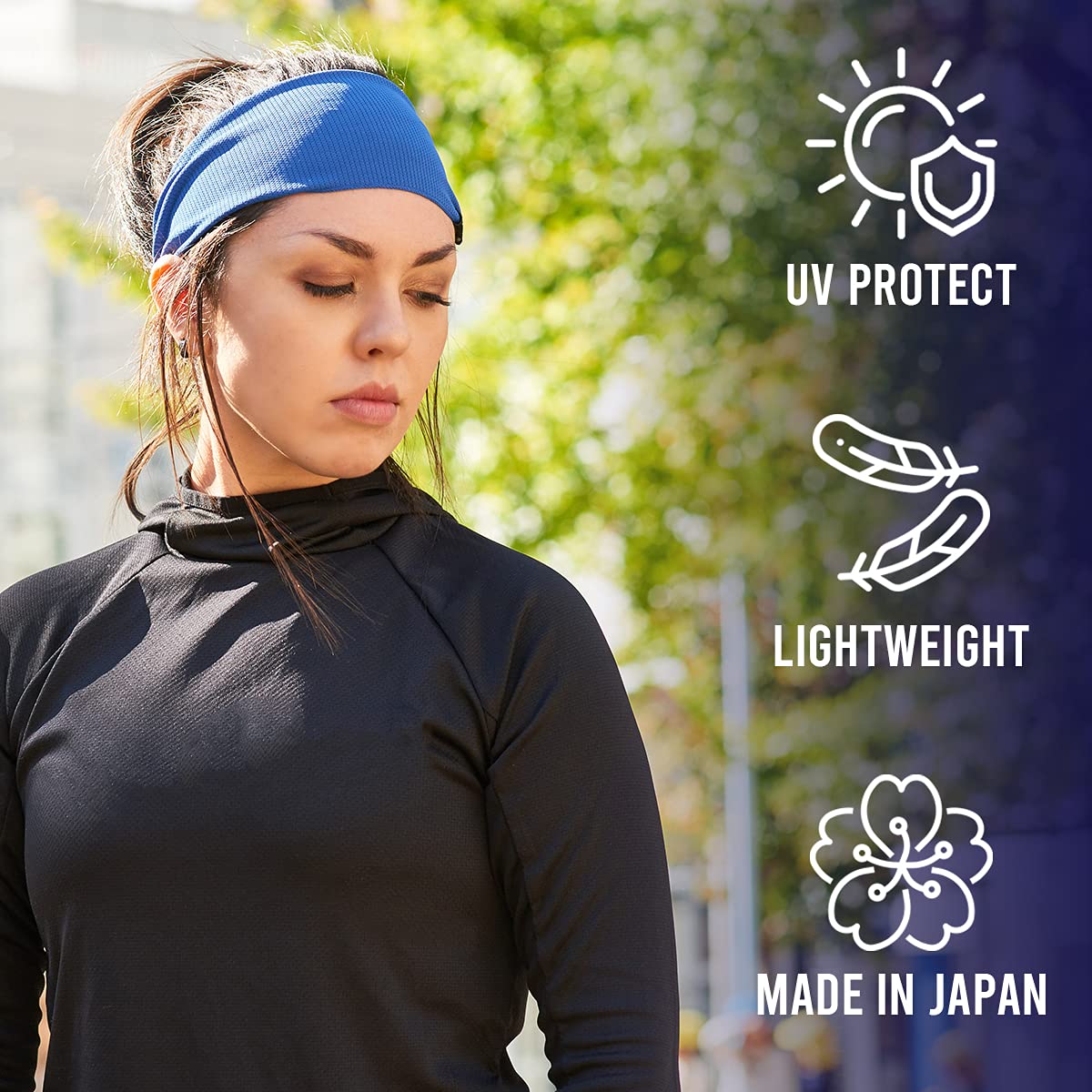 Moisture Wicking Sports Headbands for Men & Women - Lightweight Yoga, Crossfit & Running Head Wraps - Breathable Workout Sweatbands for Gym, Tennis & Outdoor Activities