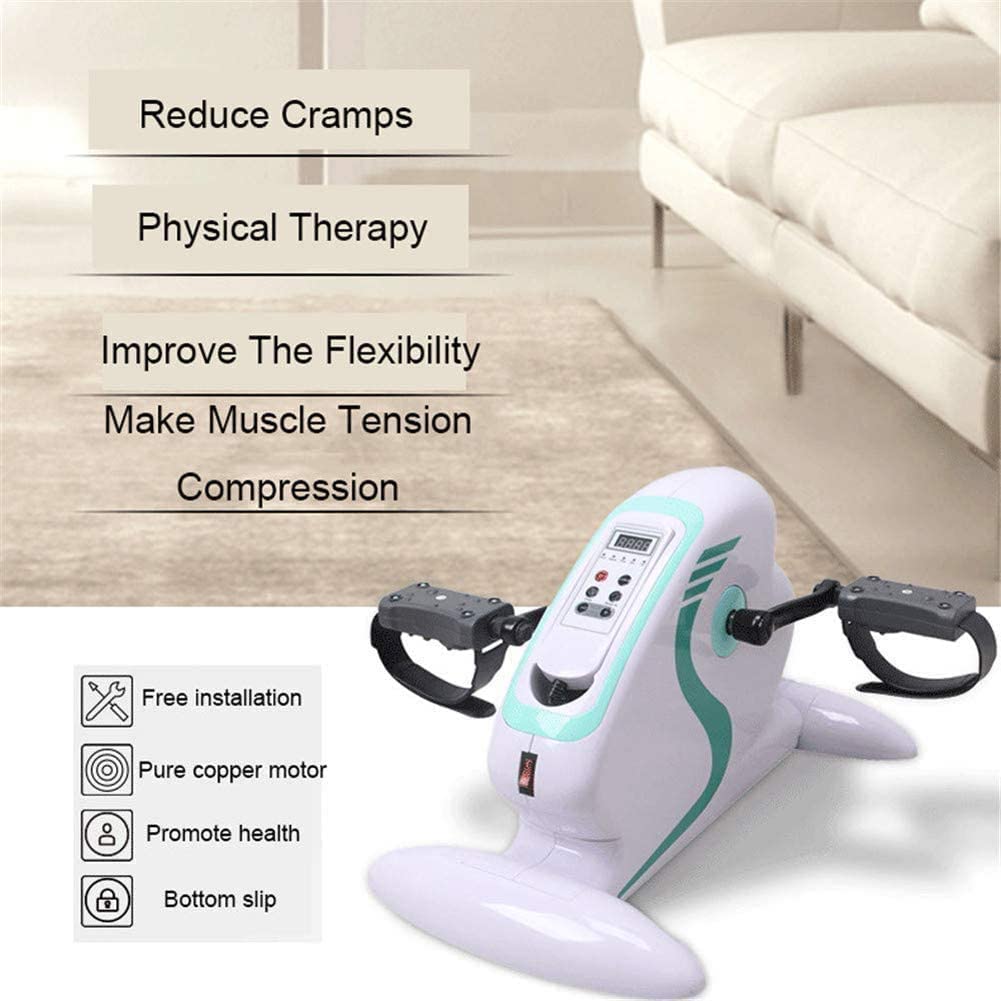 ZYLBD Motorized Electric Pedal Exerciser - Adjustable Fitness Exercise Bike for Hand, Arm, Knee & Leg Rehabilitation - Portable Cycling Machine for Physical Therapy, Elderly & Disabled - Home & Clinic Use