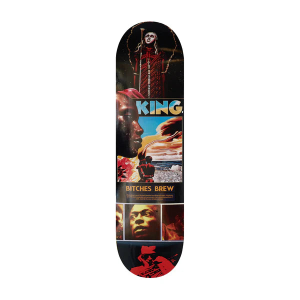 King Skateboard Team Miles Deck - Professional Skateboard Deck for Street & Park Skating (8.18/8.25/8.5 Size Options) - Perfect for Tricks, Commuting & Skatepark Sessions
